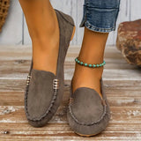Lillian | Women's Casual Comfort Loafers with Elegant Gold Detail