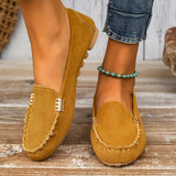 Lillian | Women's Casual Comfort Loafers with Elegant Gold Detail