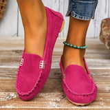 Lillian | Women's Casual Comfort Loafers with Elegant Gold Detail