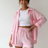 Sienna | Women's Lightweight Lounge Set with Relaxed Shorts