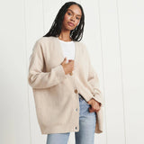 Ruby | Long Oversized Rib-Knit Cardigan