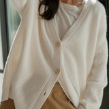 Ruby | Long Oversized Rib-Knit Cardigan