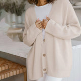 Ruby | Long Oversized Rib-Knit Cardigan