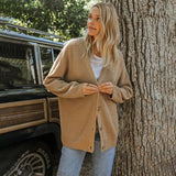 Ruby | Long Oversized Rib-Knit Cardigan