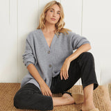 Ruby | Long Oversized Rib-Knit Cardigan