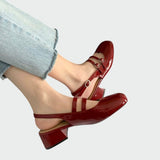 Maravine Studio | Mary Jane Heels with Double Strap and Slingback