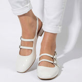 Maravine Studio | Mary Jane Heels with Square Toe and Double Strap