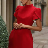 Leontina | Mini Dress with Back Bow Detail