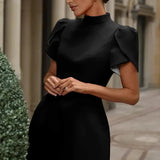 Leontina | Mini Dress with Back Bow Detail