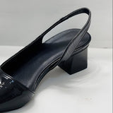 Maravine Studio | Pointed Toe Slingback Shoes with Block Heel