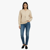 Poppy | Spring Layering Cardigan with Pearl Detail and Heart Buttons