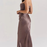 Hester | Strapless Corset Maxi Dress