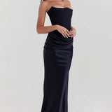 Hester | Strapless Corset Maxi Dress
