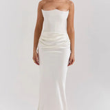 Hester | Strapless Corset Maxi Dress