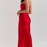 Hester | Strapless Corset Maxi Dress