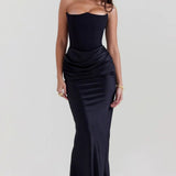 Hester | Strapless Corset Maxi Dress