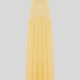 Caeloria | Elegant Mesh Maxi Dress with Front Slit
