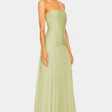 Caeloria | Elegant Mesh Maxi Dress with Front Slit