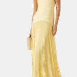 Caeloria | Elegant Mesh Maxi Dress with Front Slit
