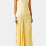 Caeloria | Elegant Mesh Maxi Dress with Front Slit