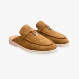 Eleanor | Women’s Suede Loafer Mules with Elegant Buckle