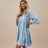 Seraphine | Women’s Denim Midi Dress with Relaxed Elegant Fit