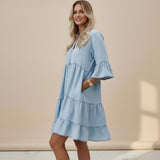 Seraphine | Women’s Denim Midi Dress with Relaxed Elegant Fit