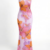 Weronika | Strapless maxi evening dress for women