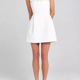 Caroline | Floral Embellished Mini Dress