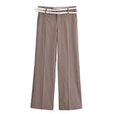 Matilda | Tailored Wide-LLeg Pinstripe Trousers