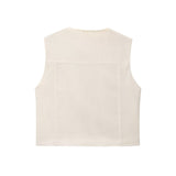 Beatrice | Linen Double-Breasted Waistcoat Coordinated Set