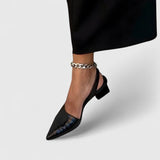Olivia | Leather Orthopaedic Heels with Supportive Comfort