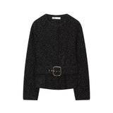 Matilda | Textured Knit Jacket and Mini Skirt Co-Ord Set