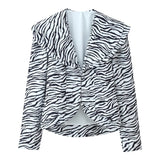 Arabella | Satin Zebra Print Blazer Co-Ord Set