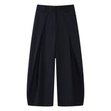 Madeline | Tailored Wide-Leg Trousers with High-Waist Wrap Pleat Design