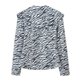 Arabella | Satin Zebra Print Blazer Co-Ord Set