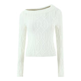 Rosalie | One-Shoulder Cable Knit Co-ord Set