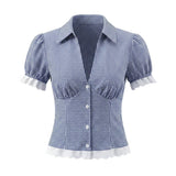 Esme | Gingham Fitted Mini Skirt Co-Ord Set