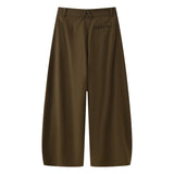 Madeline | Tailored Wide-Leg Trousers with High-Waist Wrap Pleat Design
