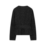 Matilda | Textured Knit Jacket and Mini Skirt Co-Ord Set