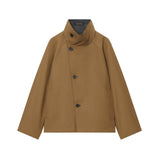 Harriet | Cropped Utility Jacket with Stand Collar