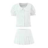 Imogen | Coordinated Cotton Set with Puff Sleeves