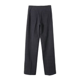 Eliza | High-Waist Wide-Leg Jersey Trousers with Vertical Seam Detail