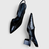 Olivia | Leather Orthopaedic Heels with Supportive Comfort
