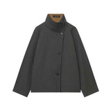 Harriet | Cropped Utility Jacket with Stand Collar