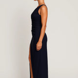 Isabella | Maxi one-shoulder dress with high split