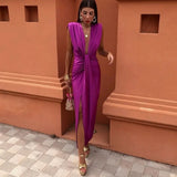 Rowan | Elegant Soft Pleated Midi Dress