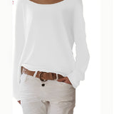 Rosalie | Women's Boat Neck Pullover with Loose Fit and Extended Cut