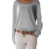 Rosalie | Women's Boat Neck Pullover with Loose Fit and Extended Cut