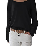 Rosalie | Women's Boat Neck Pullover with Loose Fit and Extended Cut